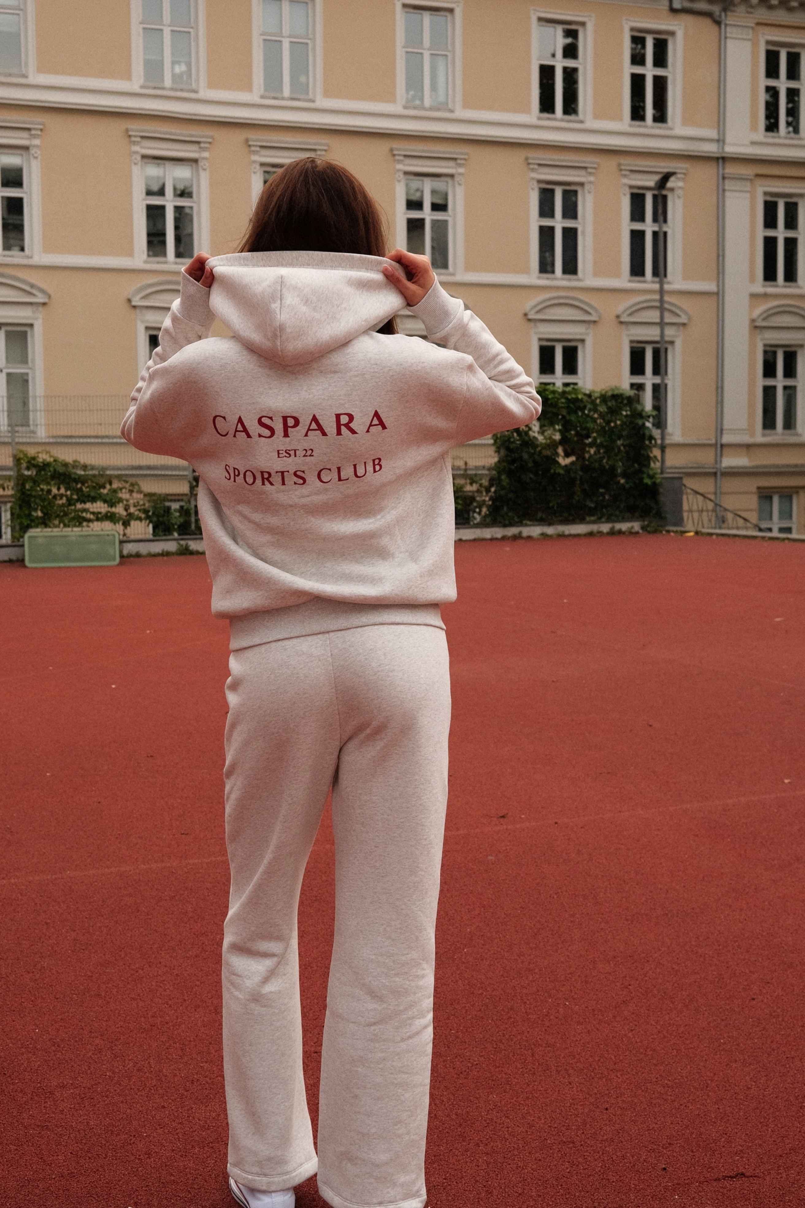 LIMITED EDITION︱W. Sports Club Hoodie - Grey w. red